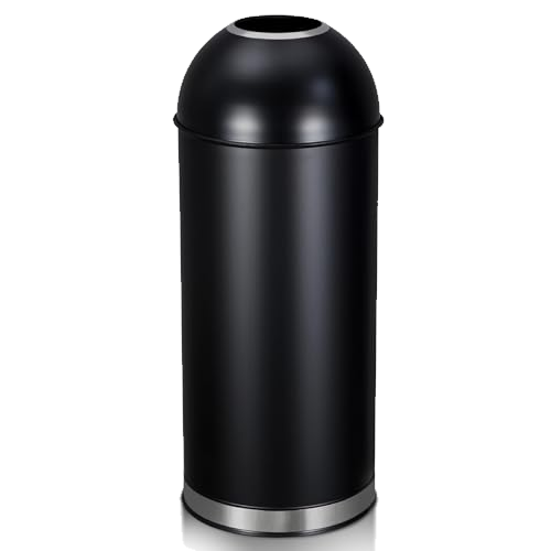 MERXENG 65L/17 Gallon Heavy Duty Stainless Steel Tall Commercial/Kitchen Trash Can