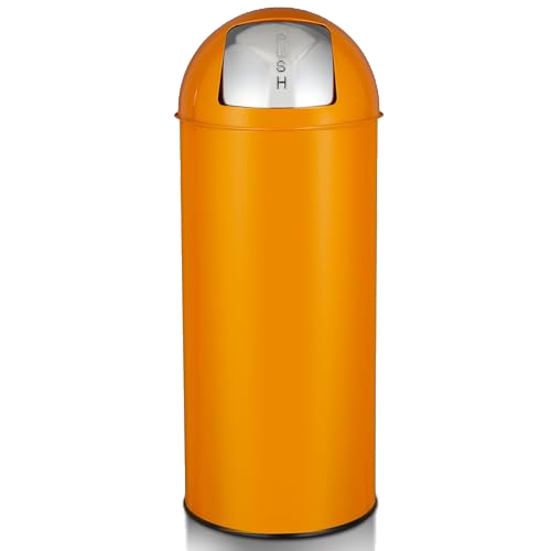 MERXENG 65L/17 Gallon Heavy Duty Stainless Steel Tall Commercial Trash Can